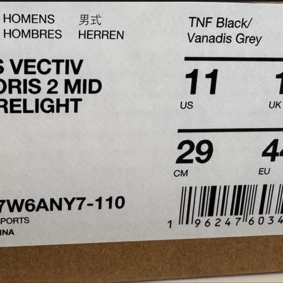 $179 The North Face VECTIV Exploris 2 Mid FUTURELIGHT Black Hiking Shoes Men 11 - Picture 7 of 8
